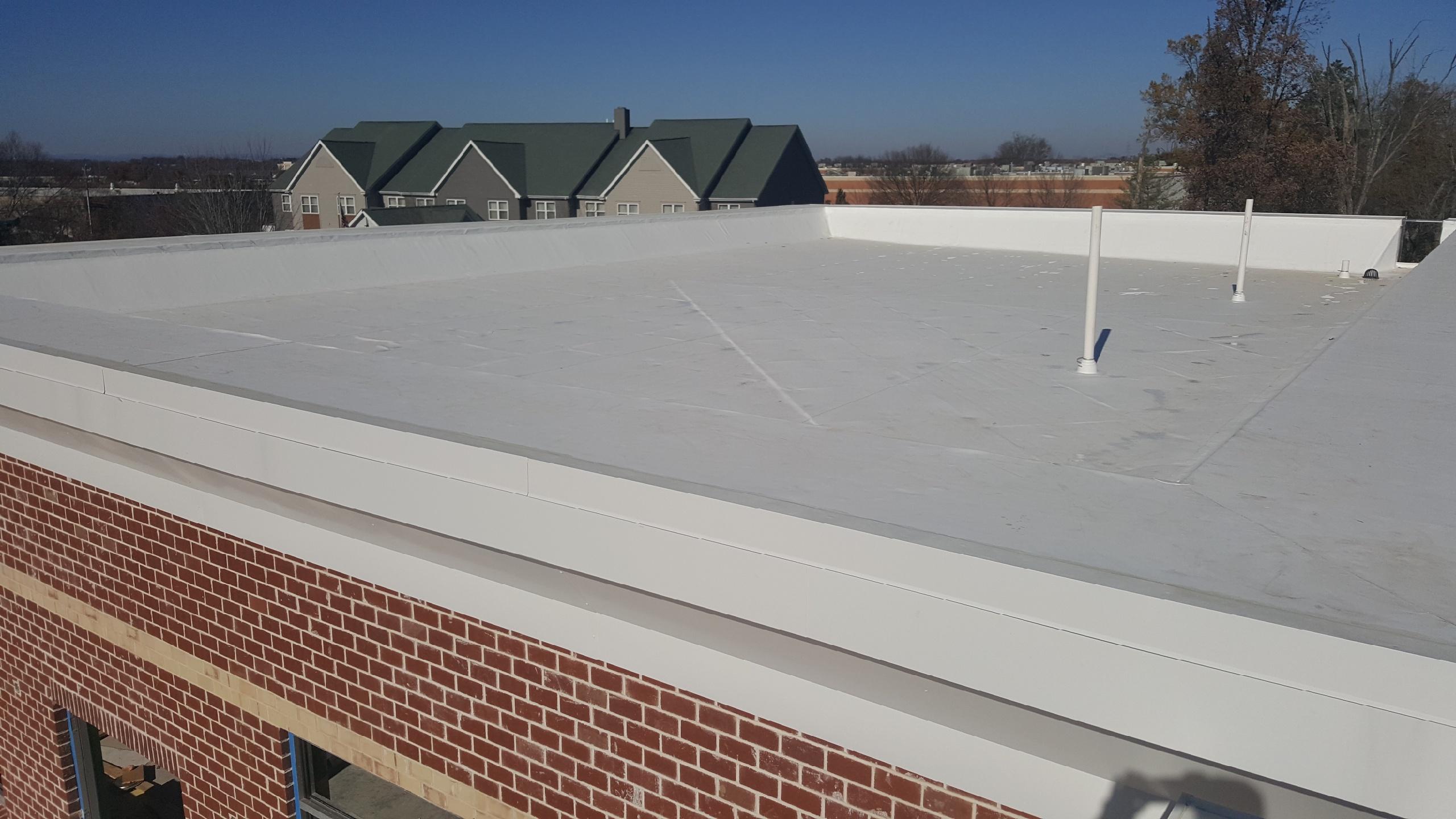 Commercial flat roof